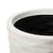 Glitzhome® 19" Eco-Friendly Oversized Tall Round Diamond Planters, 2ct.